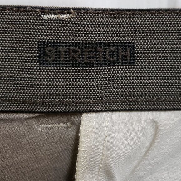 Bexleys Man Pants Sz 34x32 Rhoen Brown 34x32 Flat Straight Stretch Casual Office - Picture 10 of 11